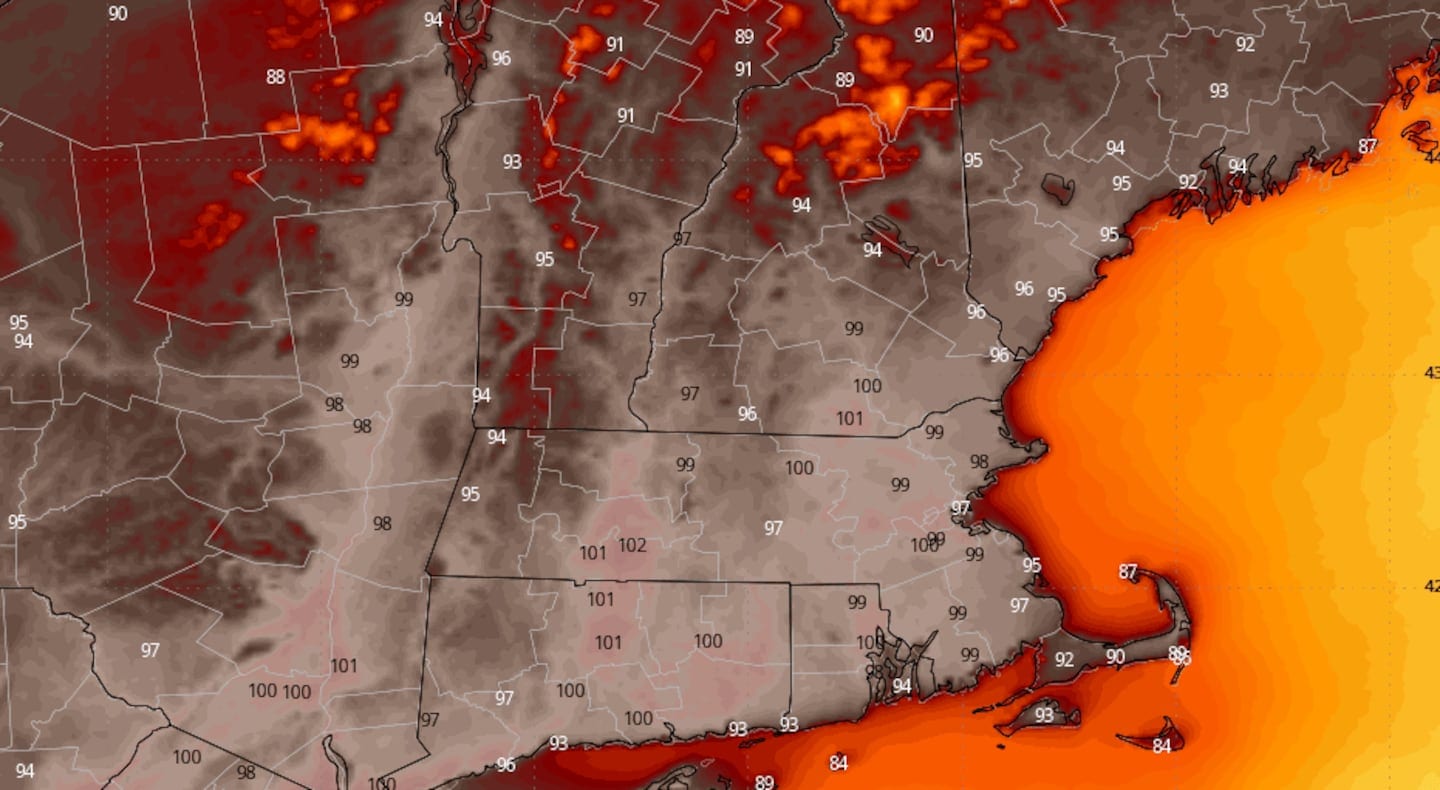 Heat dome over Boston bringing intense hot weather July 4th week
